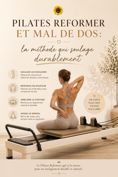 Pilates Reformer et mal de dos : la méthode qui soulage durablement