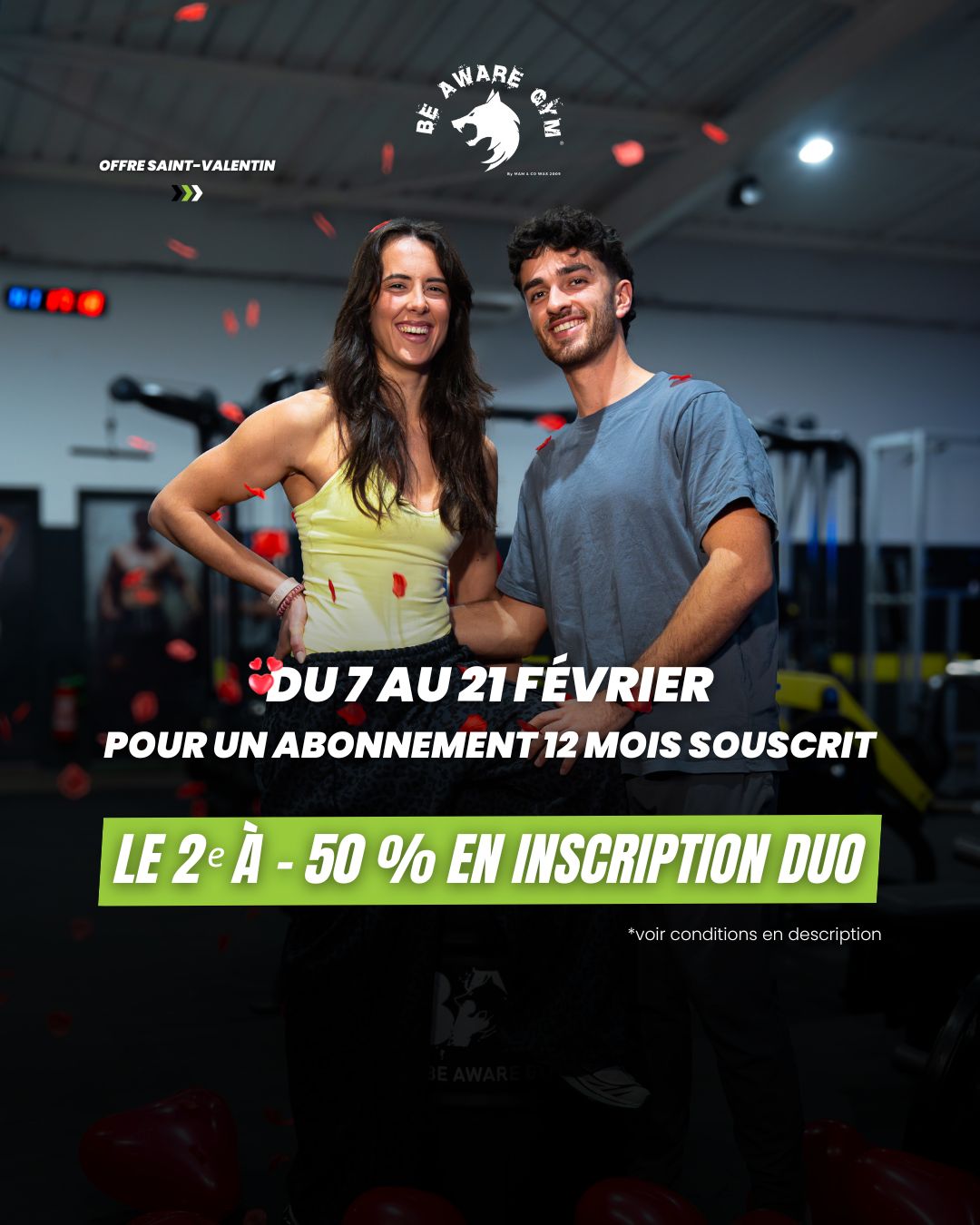 💘 Offre Saint-Valentin : entraînez-vous à deux, payez moins !